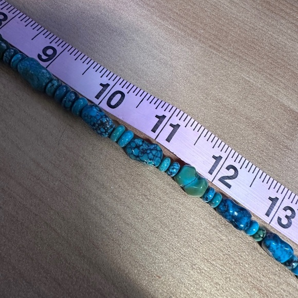 Turquoise small nugget bead necklace by Jay King - Picture 11 of 12